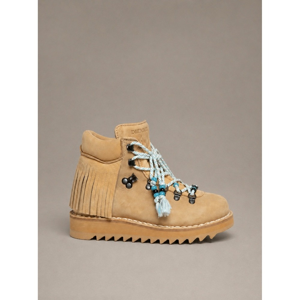 Rare Alanui x Diemme Roccia Fringe Beaded Vibram Boots 38 Made in Italy